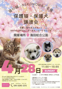 4月28日（日）保護猫・犬 譲渡会 in海田総合公園　 @ 海田総合公園